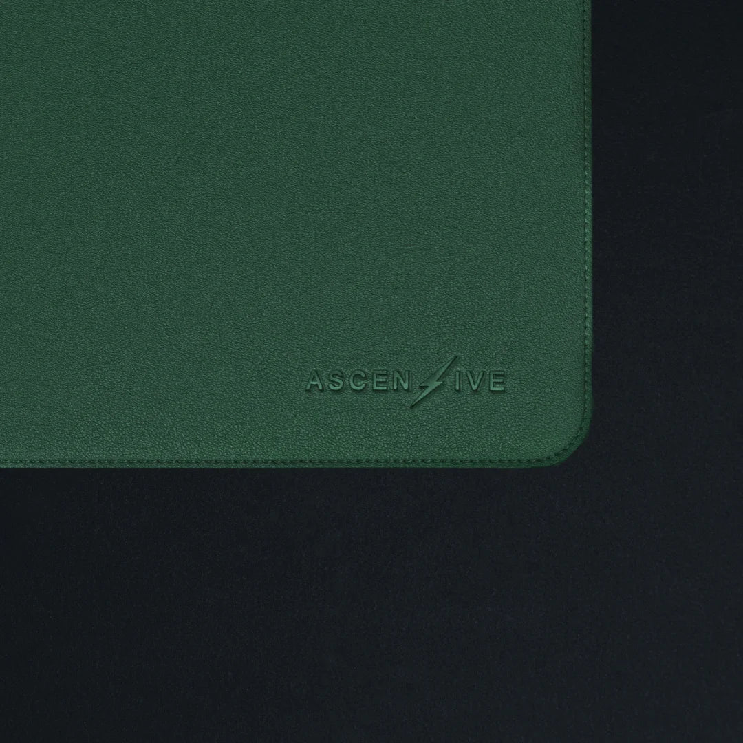 Desk Pad in Sage Green "Work Like Hell"