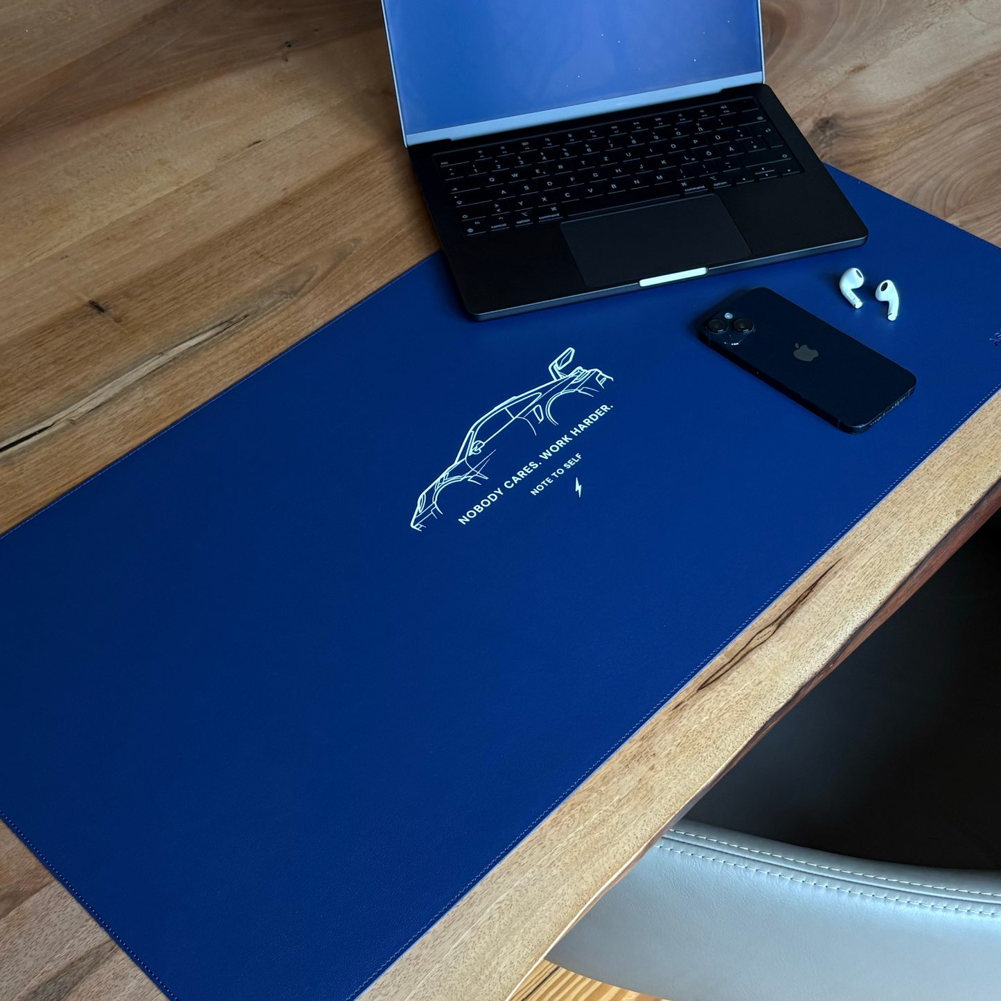 Ascensive - Desk Pad "Nobody Cares. Work Harder" Car-Design