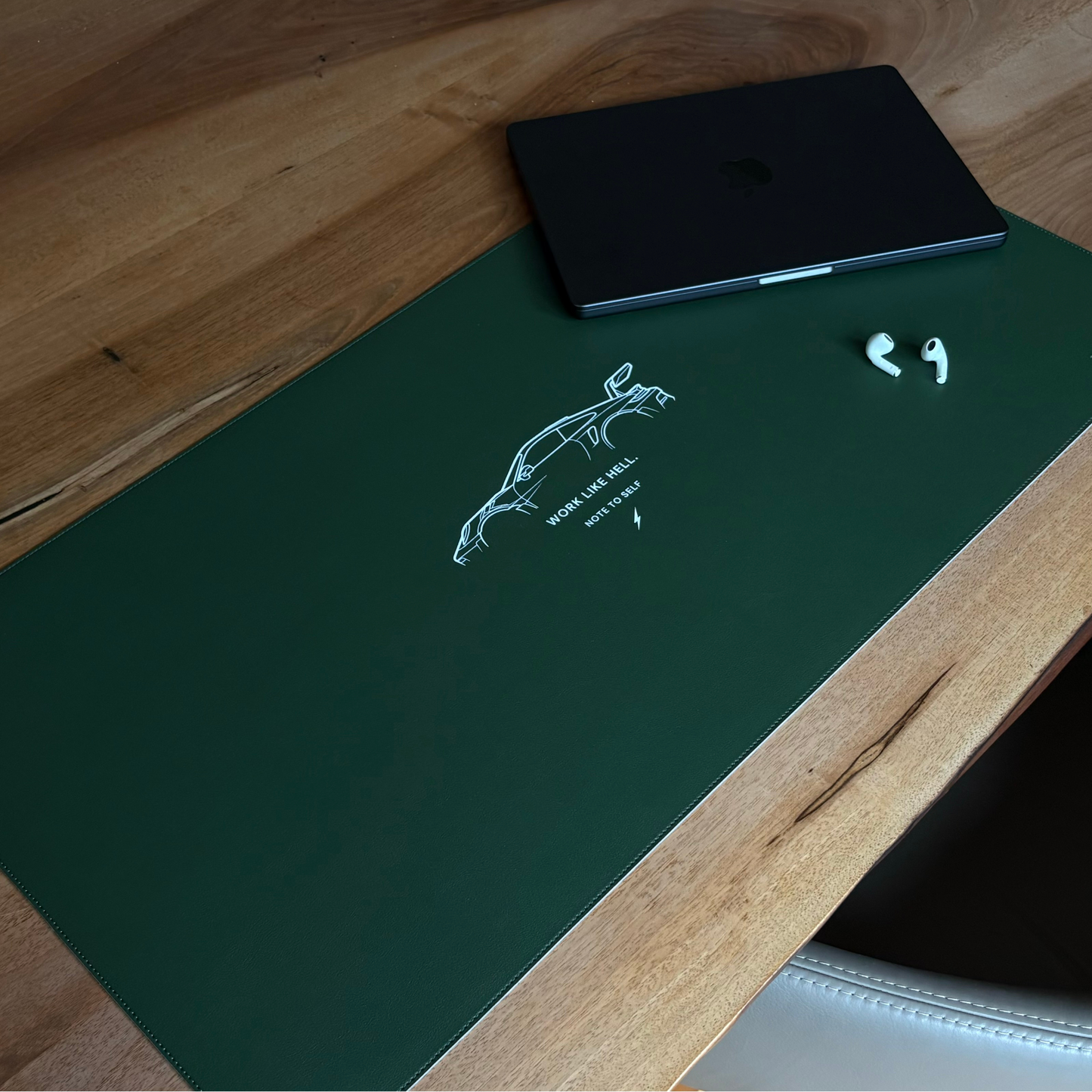 Ascensive - Desk Pad "Work Like Hell" Car-Design