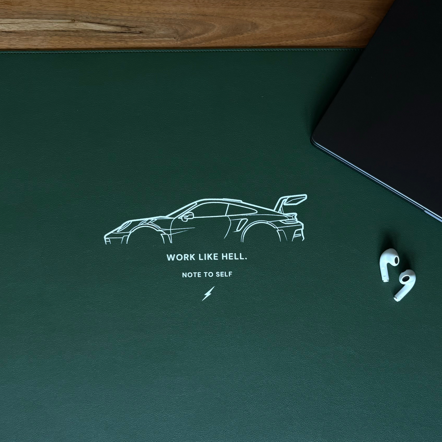 Ascensive - Desk Pad "Work Like Hell" Car-Design