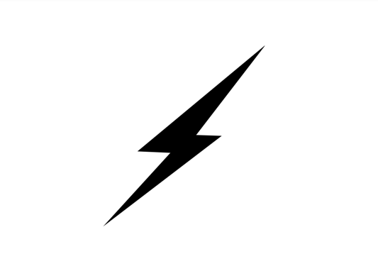 Ascensive Blitz Schwarz auf weißem Hintergrund Supportpage
