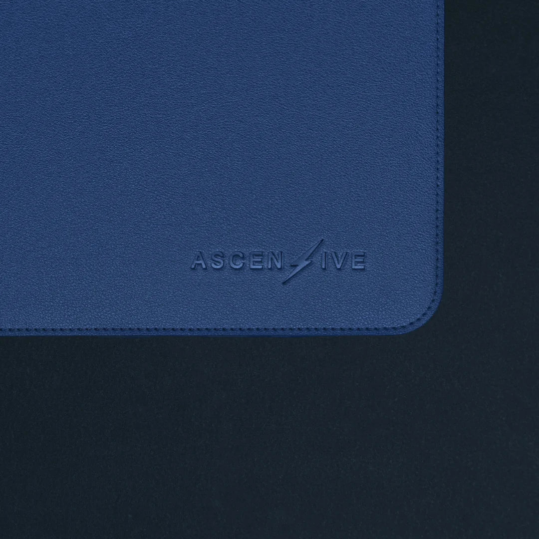 Desk Pad in Ocean Blue "Nobody Cares. Work Harder."
