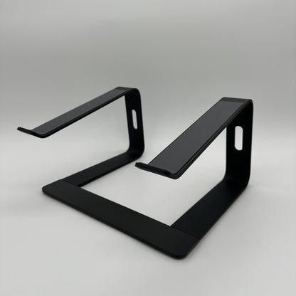 Produktbild Laptophalterung Stand Aluminium Schwarz Front