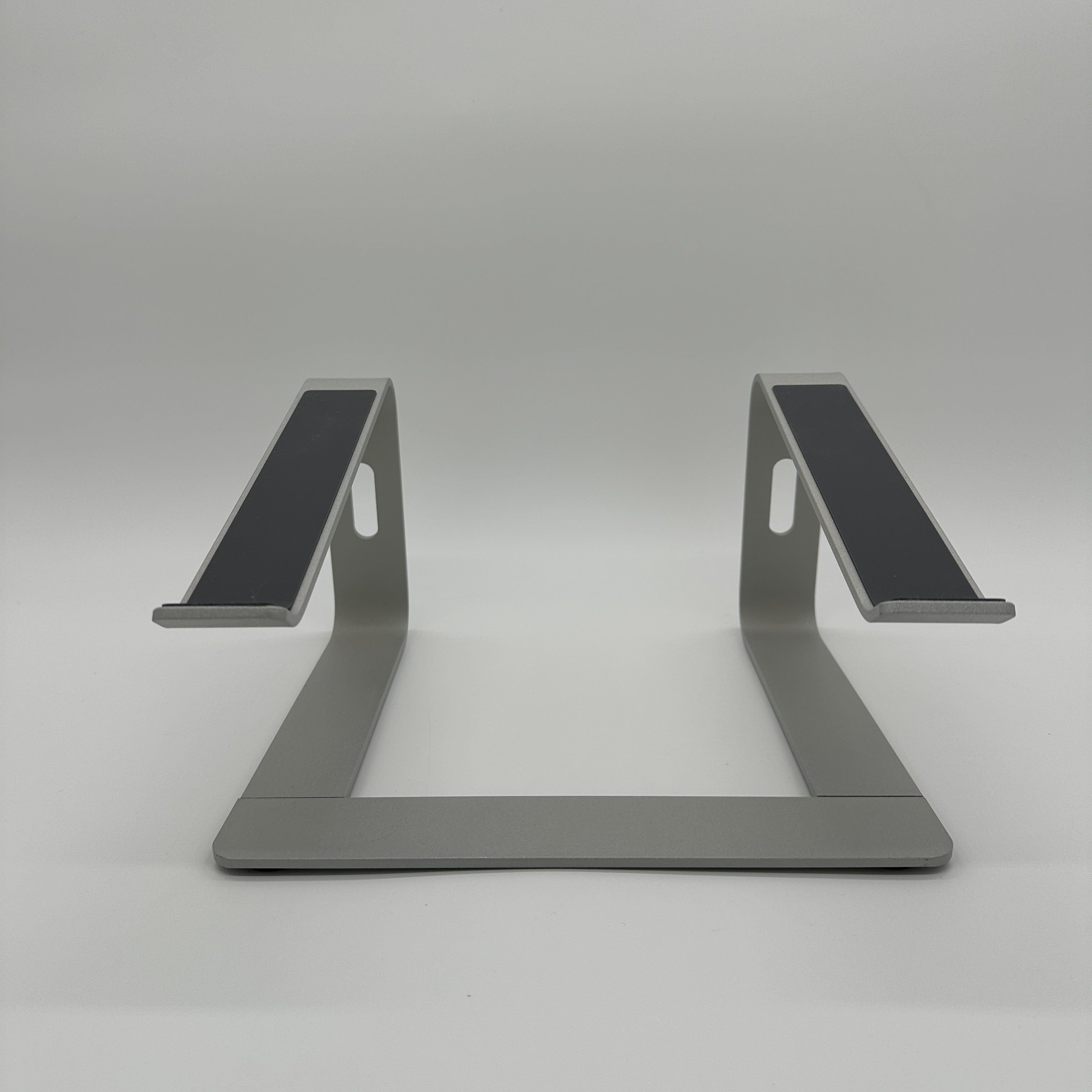 Produktbild Laptophalterung Stand Aluminium Silber Frontansicht