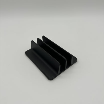 Produktbild Laptopstand Vertikal Schwarz Frontansicht
