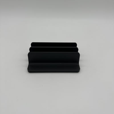 Produktbild Laptopstand Vertikal Schwarz Seitansicht