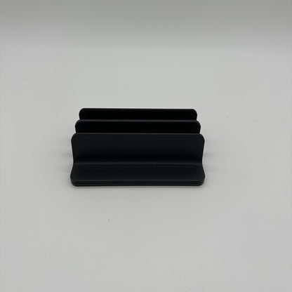 Produktbild Laptopstand Vertikal Schwarz Seitansicht