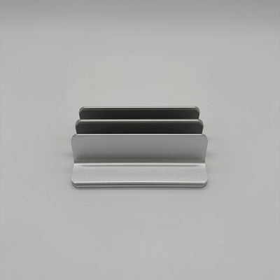 Produktbild Laptopstand Vertikal Silber Seitansicht