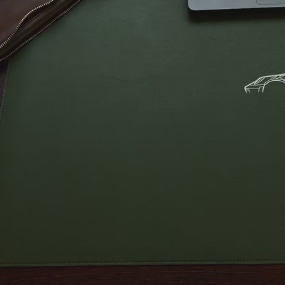 Desk Pad in Sage Green "Work Like Hell"